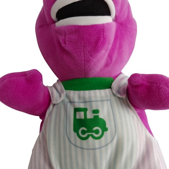 Fisher Price Barney the Dinosaur Train Conductor Plush Stuffed Animal - Picture 8 of 12